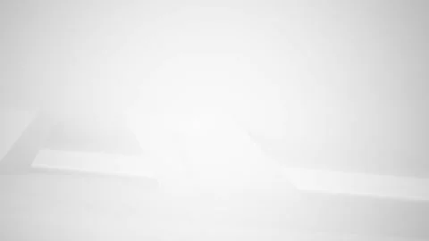 Abstract white interior multilevel public space with window. Vídeos de archivo 90540860