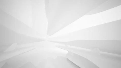 Abstract white interior multilevel public space with window. Stock-Footage 90689236