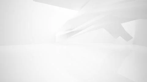 Abstract white interior multilevel public space with window. Stock-Footage 90759047