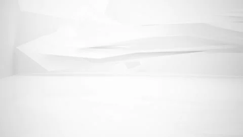 Abstract white interior multilevel public space with window. Video stock 90759050