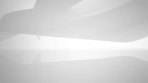 Abstract white interior multilevel public space with window. Stock Footage 90779896