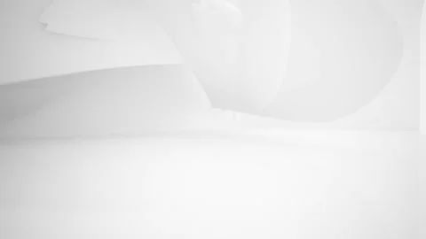 Abstract white interior multilevel public space with window. Vídeos de archivo 90779908