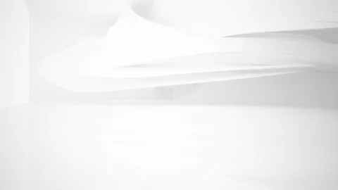 Abstract white interior multilevel public space with window. Video stock 90779970