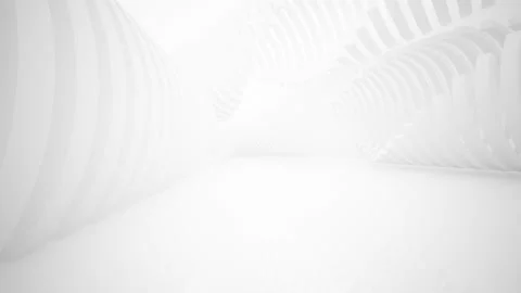 Abstract white interior multilevel public space with window.  Video stock 90953076