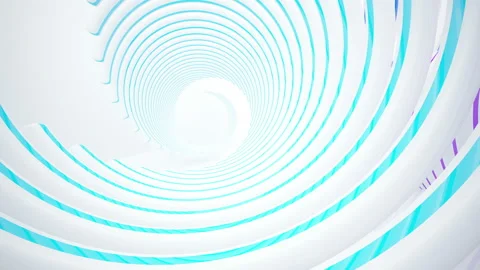 Abstract white interior multilevel public space with window. Stock-Footage 92289108