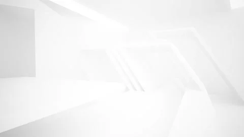 Abstract white interior multilevel public space with window. Stock Footage 93356424