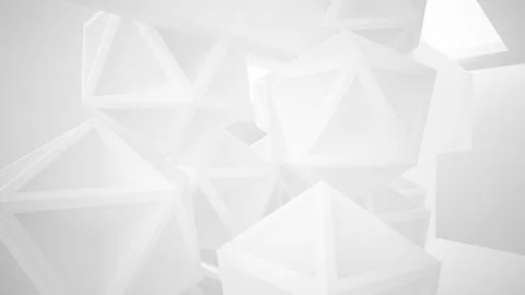 Abstract white interior multilevel public space with window.  Stock Footage 93991882