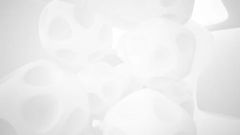 Abstract white interior multilevel public space with window. Stock Footage 96069458