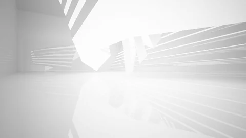 Abstract white interior with neon lighting.  Vídeos de archivo 84147724