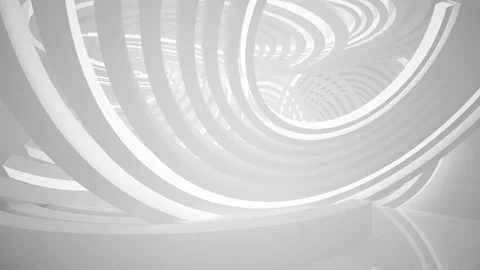 Abstract white interior with neon lighting.  Vídeo Stock 85178563