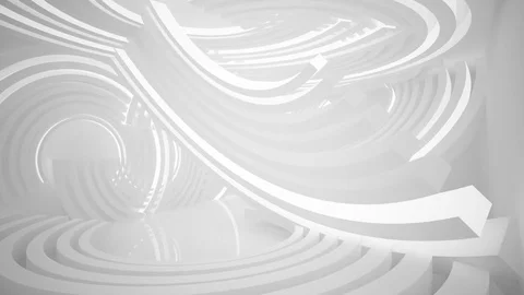 Abstract white interior with neon lighting.  Vídeo Stock 85179656