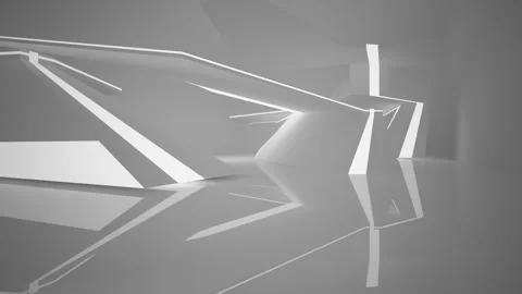 Abstract white interior with neon lighting. Stock-Footage 85722436