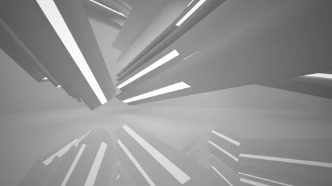 Abstract white interior with neon lighting. Vídeos de archivo 86413664
