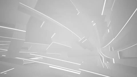 Abstract white interior with neon lighting. Stock Footage 87201036