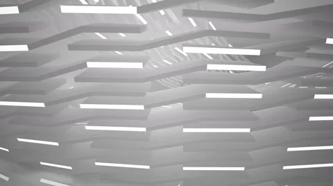 Abstract white interior. Night view. Stock Footage 66874119