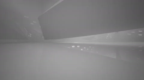 Abstract white interior. Night view. Video stock 68004590