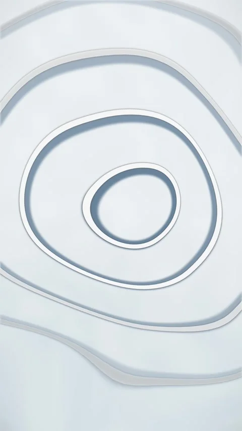 Abstract white layered shapes. 2d animation Stock Footage 344382777