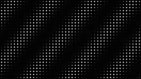 Abstract white LED grid pattern on black background Stock Footage 335874958