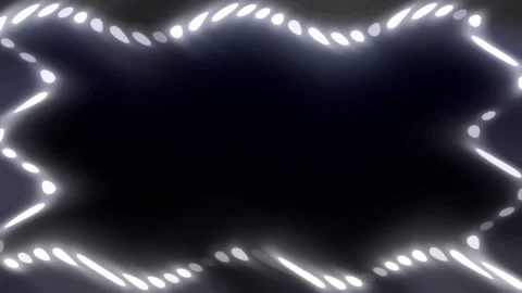 Abstract White Light Frame on Black Background Stock Footage 284401448