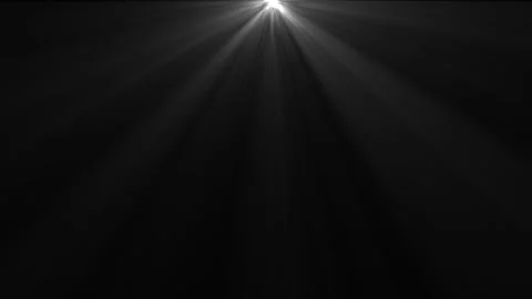 Abstract white light rays shining from top down. Vidéo 333080770