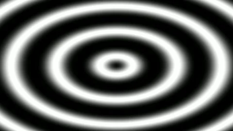 Abstract white light ripple circle background seamless digital wave effect Video stock 337707734
