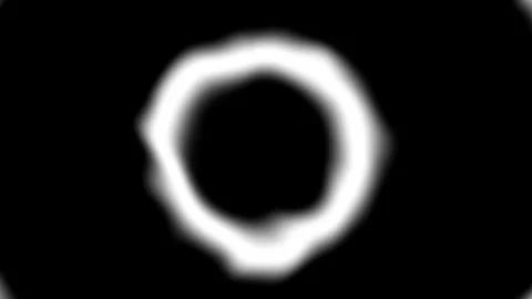 Abstract white light spot moving on a black background. Copy paste place on a Stock Footage 319764236