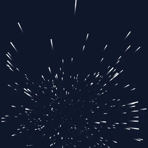 Abstract White Light Streaks Bursting Outward on Dark Background. Stock Footage 327259820