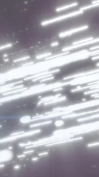 Abstract white light streaks with motion blur, glowing particles, and soft .. Stock Illustration