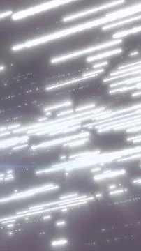 Abstract white light streaks with motion blur, glowing particles, and soft .. Stock Illustration