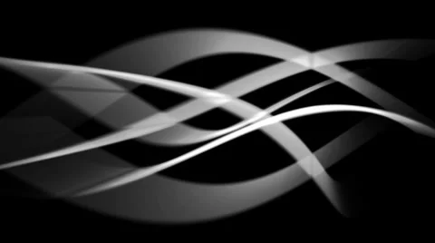 Abstract white light waves - seamless loop (FULL HD) Video stock 37110546