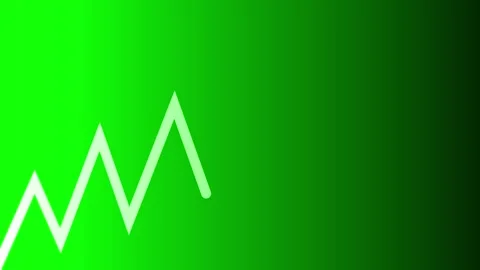 Abstract white line animation, flowing green background, modern minimalist .. Stock Footage 337702300