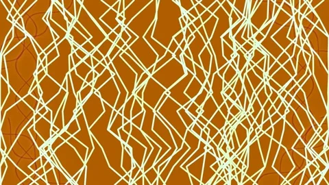 Abstract white line drawing pattern on deep magenta background Stock Footage 335462173