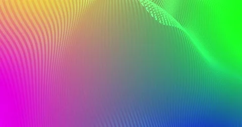Abstract White Line Wave Background . 4K And Loop Line. Gradient red blue yellow Видео 180115399