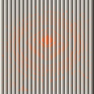 Abstract White Lines and Orange Gradient Illustrazione stock