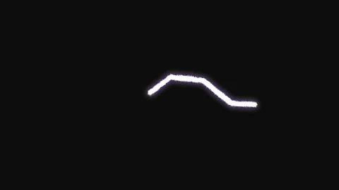 Abstract White Lines Forming Organic Shapes on Black Background Cinematic M.. Stock Footage 340939830