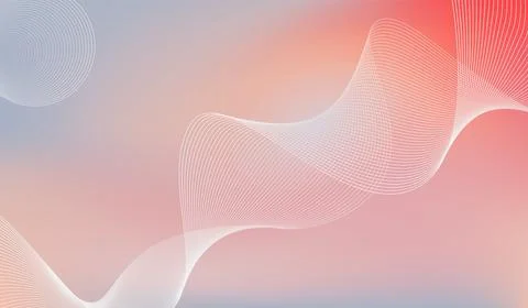 Abstract white lines on light pink-blue background. Stock-Illustration