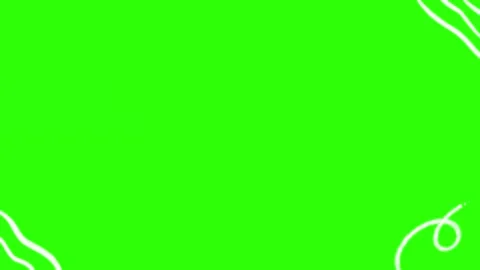 Abstract white lines overlay animation on green screen background. Stock an.. Stock Footage 310429742