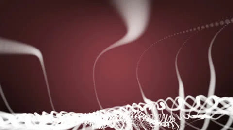 Abstract white lines red background Vídeo Stock 25825121