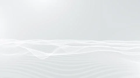 Abstract white lines wave pattern 4k seamless loop Stock Footage 322051083
