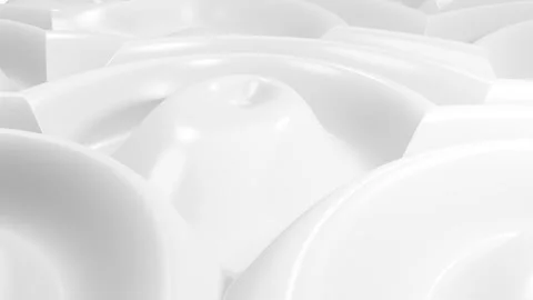Abstract white liquid background, waves of cream, shampoo or yogurt, rippling Stock Footage 148110658