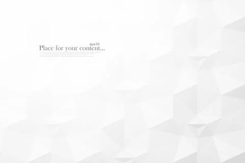 Abstract white minimal background. Polygon geometric cover for your design and 库存插图