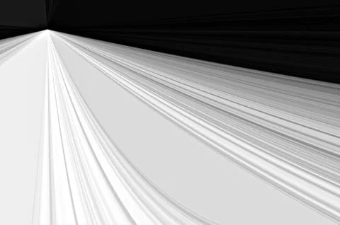 Abstract white mountain on a black background, art illustration Stock Illustration