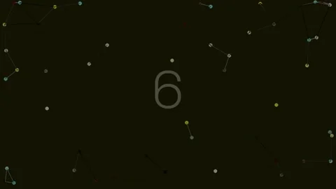 Abstract white number 9 counting sequence on deep black background for mode.. Stock Footage 342116561