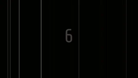 Abstract white numeral '9' sequence marker for minimalist digital display g.. Stock Footage 342205044