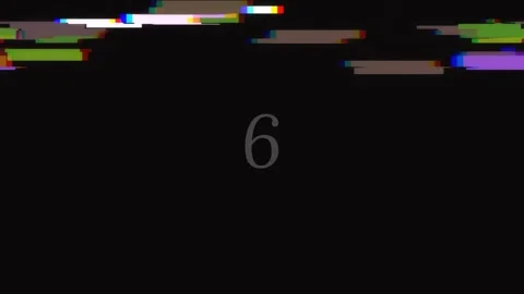 Abstract white numeral nine on black background for digital countdown or ti.. Stock Footage 342205048