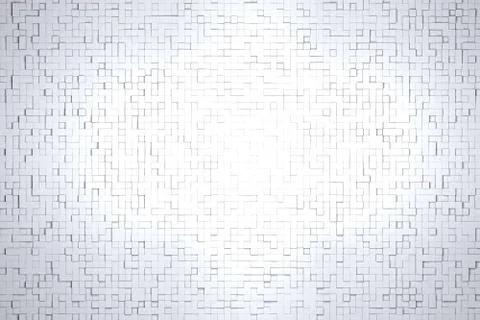 Abstract White or Gray 3d Geometric Small Cube Tiles Background Design Pattern 스톡 일러스트