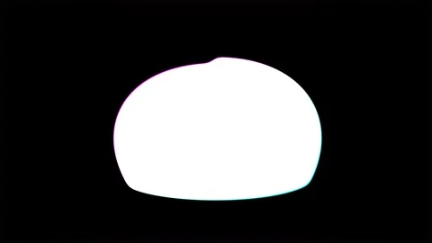 Abstract White Organic Blob Shape Animation on Black Background Stock-Footage 348741494