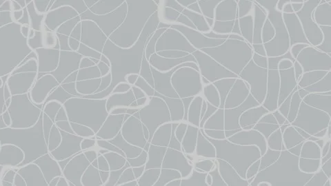 Abstract white organic lines. Neural network texture seamless loop. Stock Footage 340286104