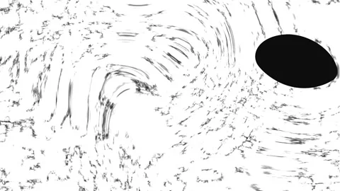 Abstract White Organic Texture Flowing Over Black Stripes Cinematic Motion .. Stock Footage 340951198