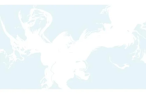 Abstract white paint splash on soft blue background artistic ink flow design for Stock Illustration